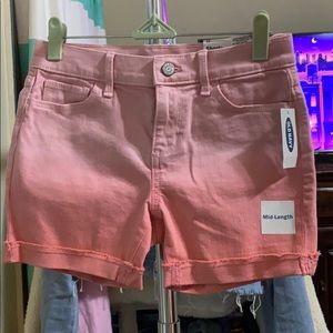 Pink washed shorts